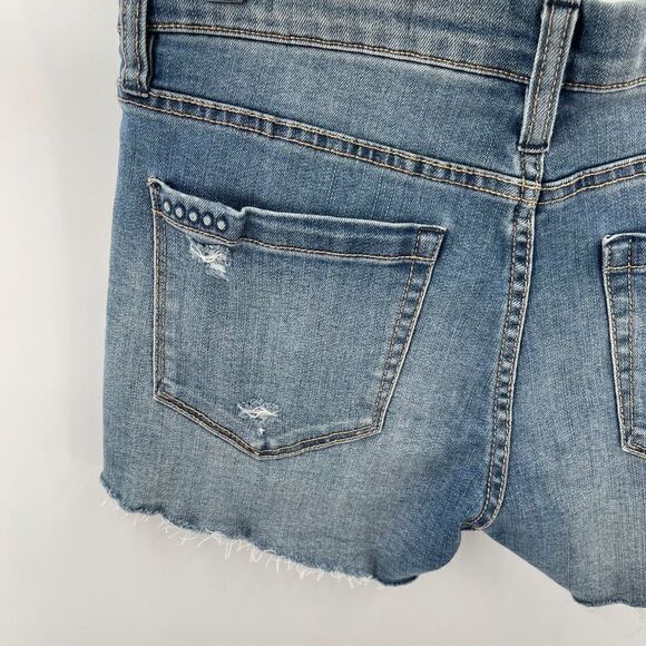 blankNYC Hiker Short jean shorts jorts embroidered 27 EUC distressed - Picture 6 of 15